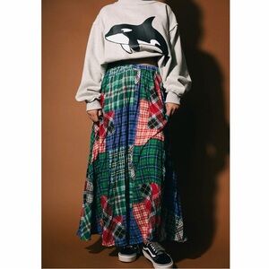 Dressed in LALA Mad for Plaid Maxi Skirt